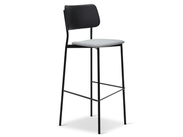 ULI METAL 334-M - High steel stool with footrest by Origins 1971 - view 2